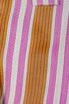 Pink & Mustard Striped Recycled Tote Bag