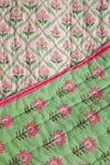 Laurel & Taffy Block Print Cotton Quilt