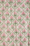 Laurel & Taffy Block Print Cotton Quilt