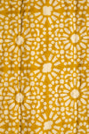 Mustard Yellow Block Print Cotton Quilt