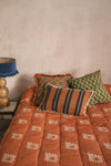 Terracotta Block Print Cotton Quilt