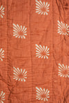 Terracotta Block Print Cotton Quilt