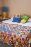 Vintage Kantha Cotton Bedspread - 07