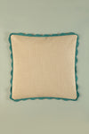 Ecru Block Colour Cotton Cushion Cover