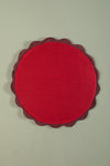 Round Block Colour Cotton Cushion Cover