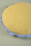 Champagne Round Block Colour Cotton Cushion Cover