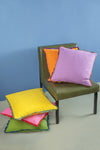 Bright Tones Block Colour Cotton Cushion Cover