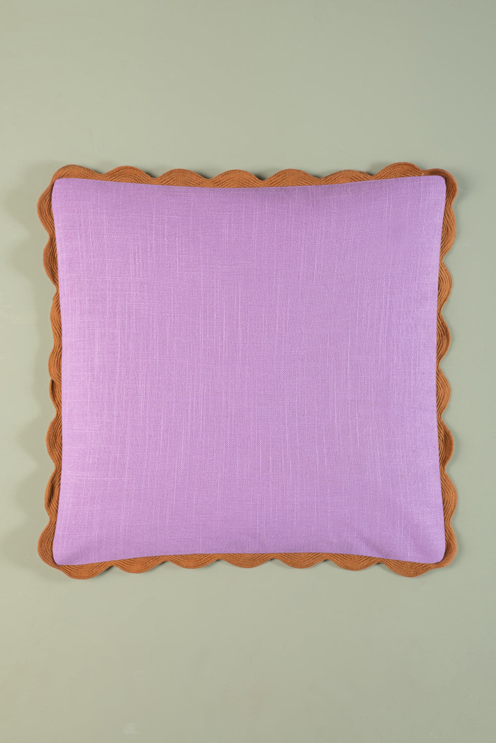 Lavender Block Colour Cotton Cushion Cover