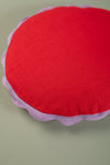 Scarlett Round Block Colour Cotton Cushion Cover