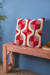 Geometric Tufted Pink & Purple Cushion Cover