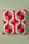 Geometric Tufted Pink & Purple Cushion Cover