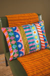 Patchwork Stripe Velvet Cushion Cover