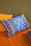 Mediterranean Striped Velvet Cushion Cover