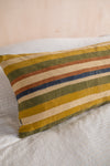 Clay Stripe Block Print Cushion Cover