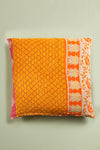 vintage kantha cushion