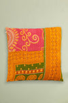 vintage kantha cushion