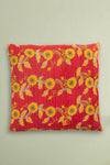 vintage kantha cushion