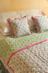 Laurel & Taffy Block Print Cushion Cover