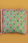 Laurel & Taffy Block Print Cushion Cover