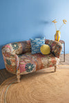 Embroidered Kantha Panelled Cocktail Sofa - 02