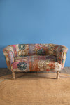 Embroidered Kantha Panelled Cocktail Sofa - 02