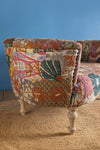 Embroidered Kantha Panelled Cocktail Sofa - 02