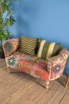 Embroidered Kantha Panelled Cocktail Sofa - 04