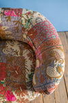 Embroidered Kantha Panelled Cocktail Sofa - 05