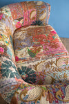 Embroidered Kantha Panelled Cocktail Sofa - 05