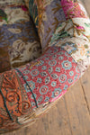 Embroidered Kantha Panelled Cocktail Sofa - 05