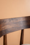 Cormac Acacia Wood Vinegar Finish Upholstered Dining Chair