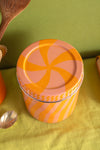 Pink & Orange Swirl Storage Tin