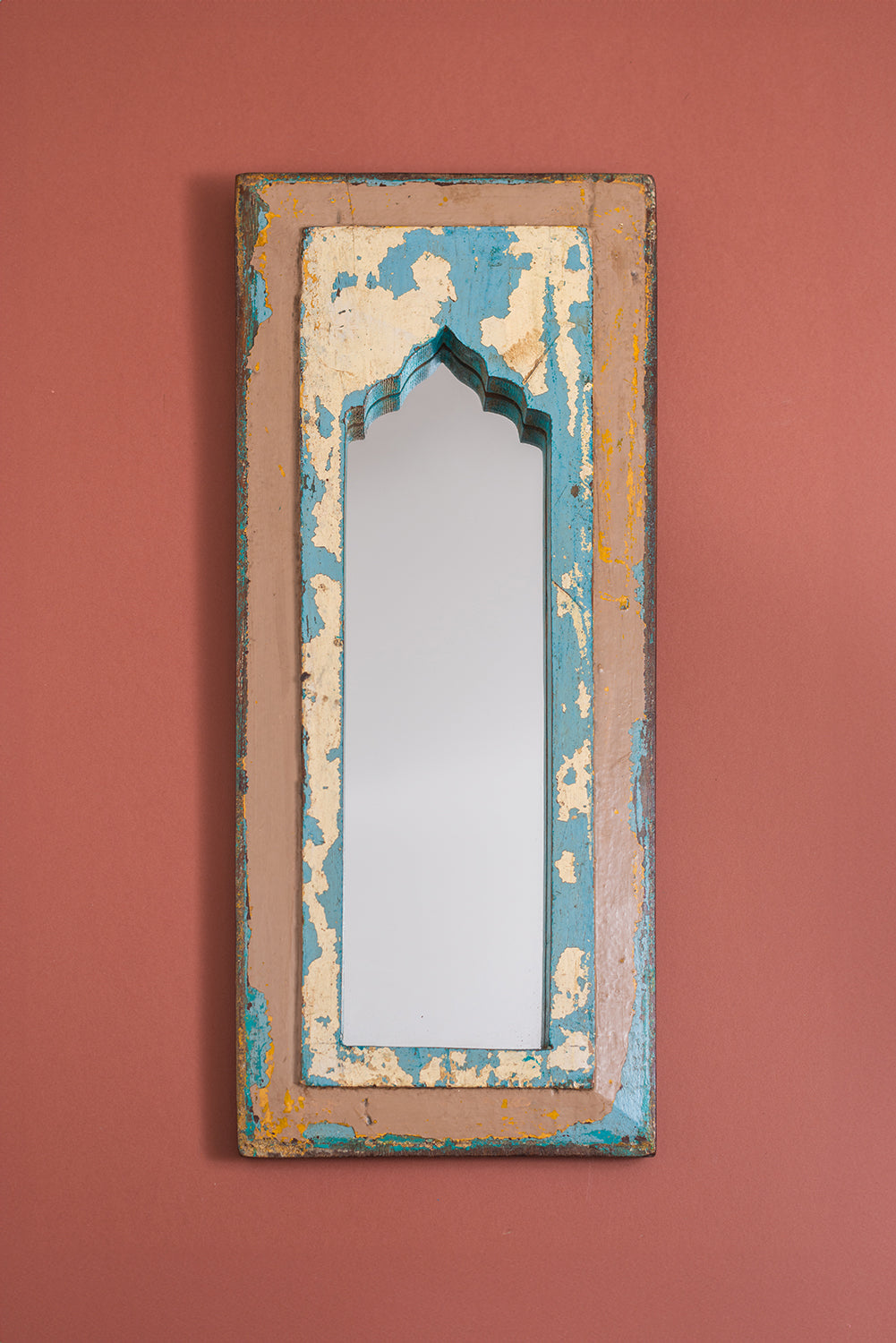 Vintage Wooden Mirror - 1011