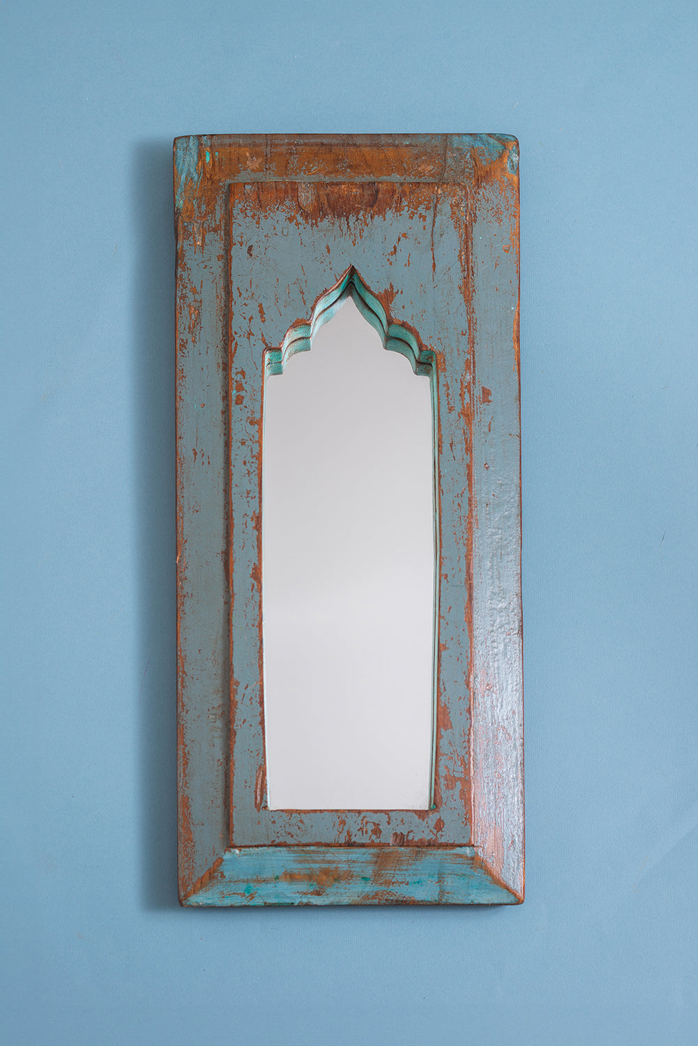 Vintage Wooden Mirror - 1015