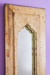 Vintage Wooden Mirror - 1017