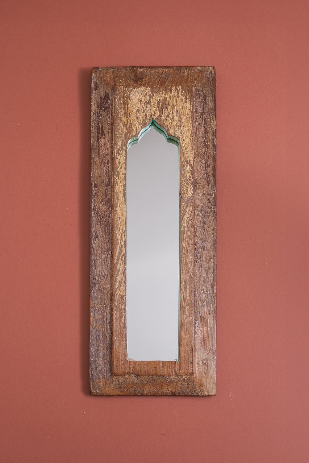 Vintage Wooden Mirror - 1019