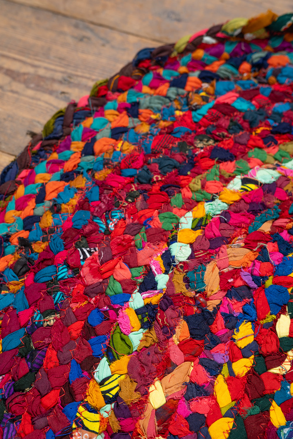 Rag rug. Multi-colored. sale 49x25