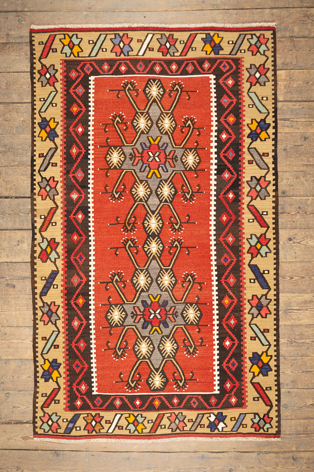 Goksun Medium Vintage Turkish Rug