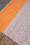 Earth Tones Striped Recycled Runner Rug