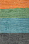 Earth Tones Striped Recycled Runner Rug