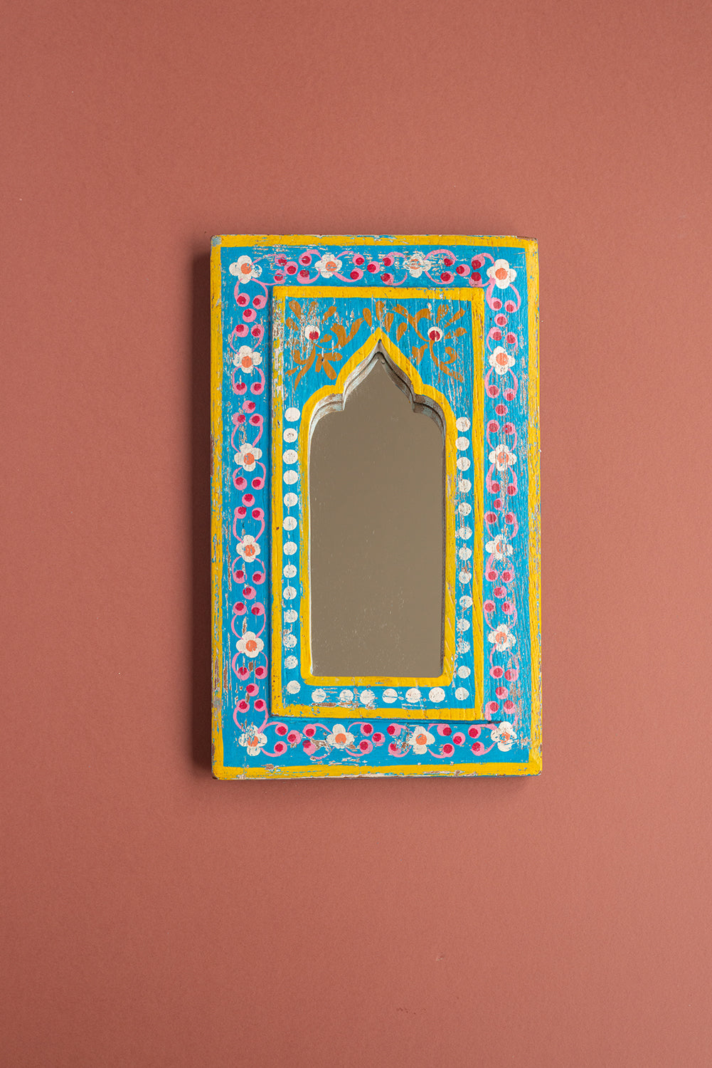 Hand Painted Vintage Arch Mirror (Re-worked) - 111