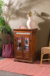 Vintage Cupboard with Sacred Indian Paintings & Tiles