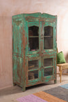 Vintage Green Glazed Cabinet <p>W:100cm D:54cm H:179cm </p>