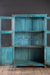 Blue Vintage Glazed Display Cabinet