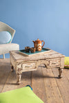 White Vintage Wooden Side Table