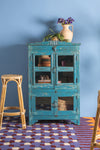 Light Blue Vintage Glazed Cabinet