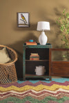 Teal Green Vintage Side Cupboard