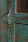 Teal Green Vintage Side Cupboard