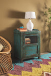 Teal Green Vintage Side Cupboard