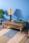 Grey Vintage Coffee Table <p>W:90cm D:47cm H:29cm </p>